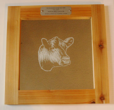 Cow 12x12 mirror